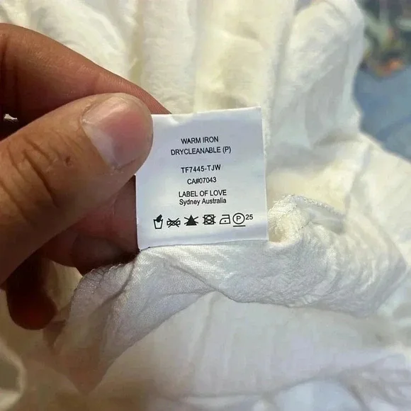 Label Of Love White Tiered Sleeveless Dress Size M - Picture 7 of 7